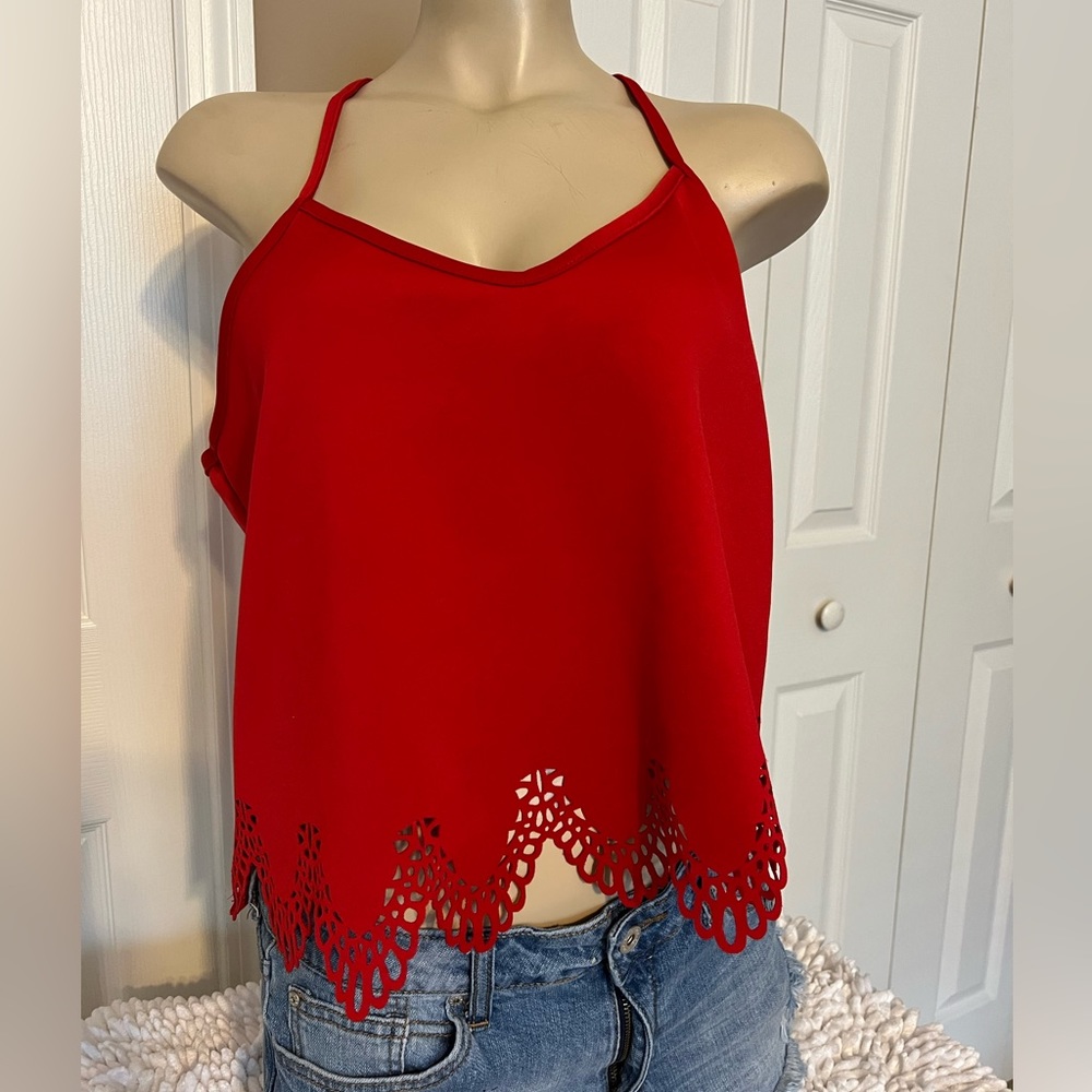Charlotte Russe Red Tank Top Size XL